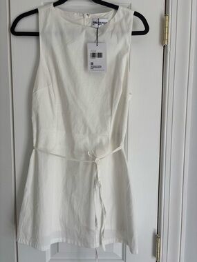 Princess Polly White short dress with built in shorts